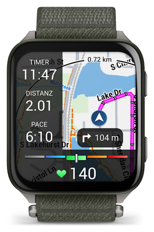 Garmin Venu X1 5,08 cm (2") AMOLED Digital 448 x 486 Pixeles Pantalla táctil Gris Wifi GPS (satélite)