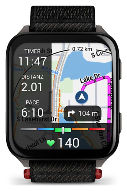 Garmin Venu X1 5,08 cm (2") AMOLED Digital 448 x 486 Pixeles Pantalla táctil Negro Wifi GPS (satélite)