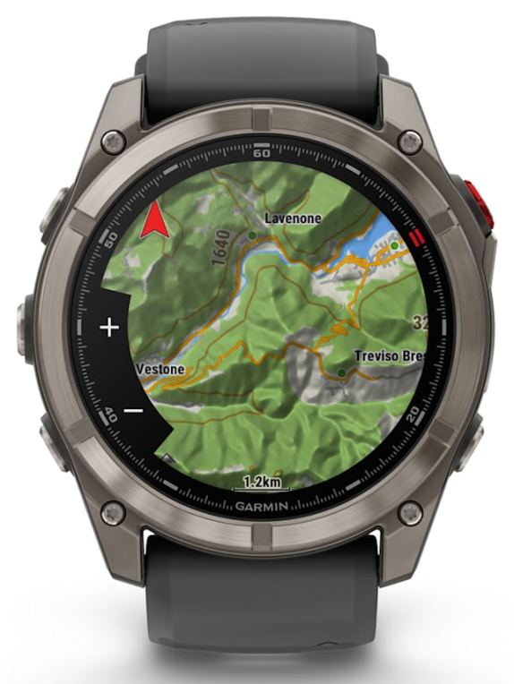 Garmin fenix 8 Pro 3,56 cm (1.4") AMOLED 51 mm Digital 454 x 454 Pixeles Pantalla táctil Grafito, Titanio Wifi GPS (satélite)