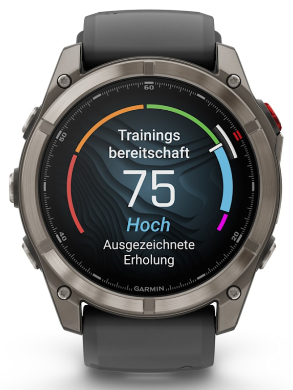 Garmin fenix 8 Pro 3,56 cm (1.4") AMOLED 51 mm Digital 454 x 454 Pixeles Pantalla táctil Grafito, Titanio Wifi GPS (satélite)