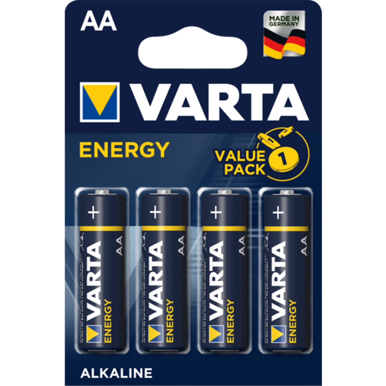 BLISTER PILAS VARTA ALCALINAS ENERGY LR6 AA/ 4 PILAS