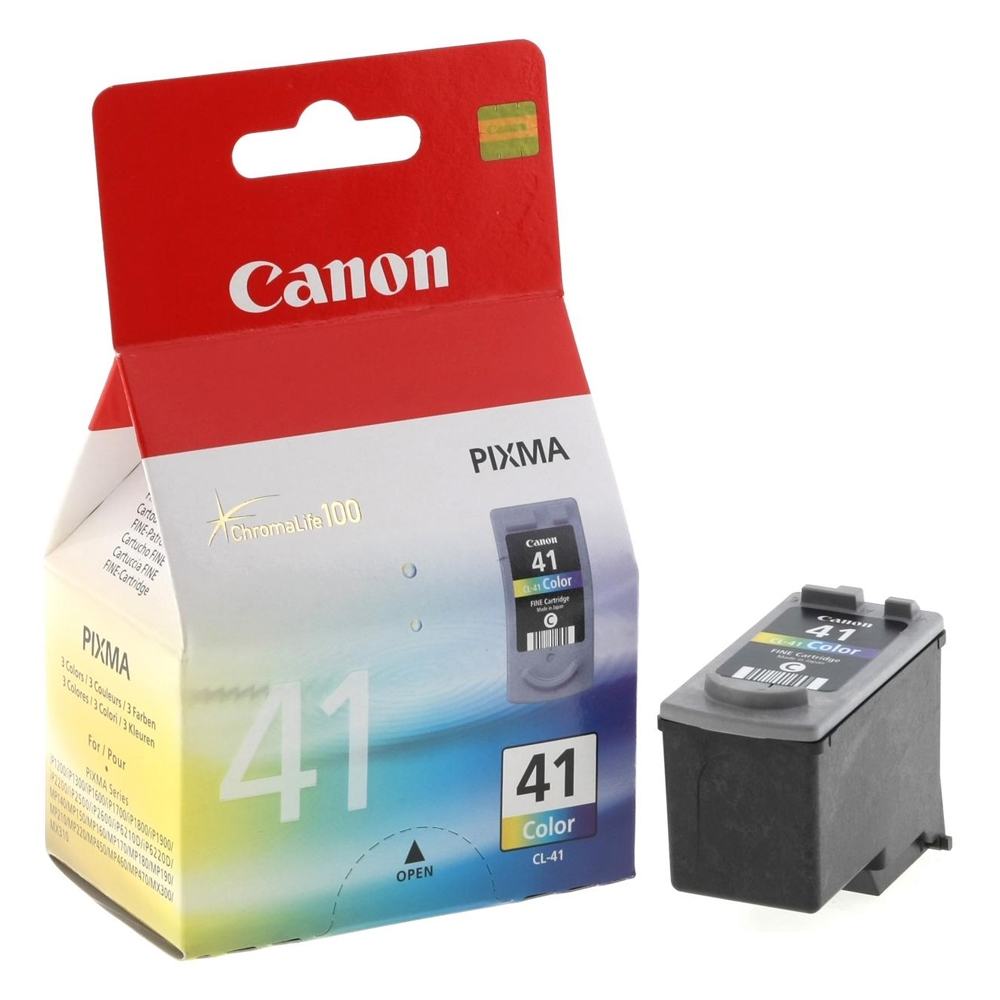 CARTUCHO TINTA CANON CL 41 TRICOLOR 12ML PIXMA 1600/ 2200/ 2600/ 6210/ 6220/ MP150/ 170/ 190/ 450