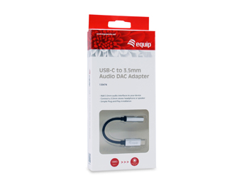 CABLE ADAPTADOR EQUIP USB TIPO C A AUDIO JACK 3.5MM HEMBRA