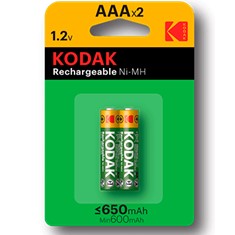 BLISTER PILAS KODAK RECARGABLES NI-MH AAA LR3 650MAH/ BLISTER 2 PILAS
