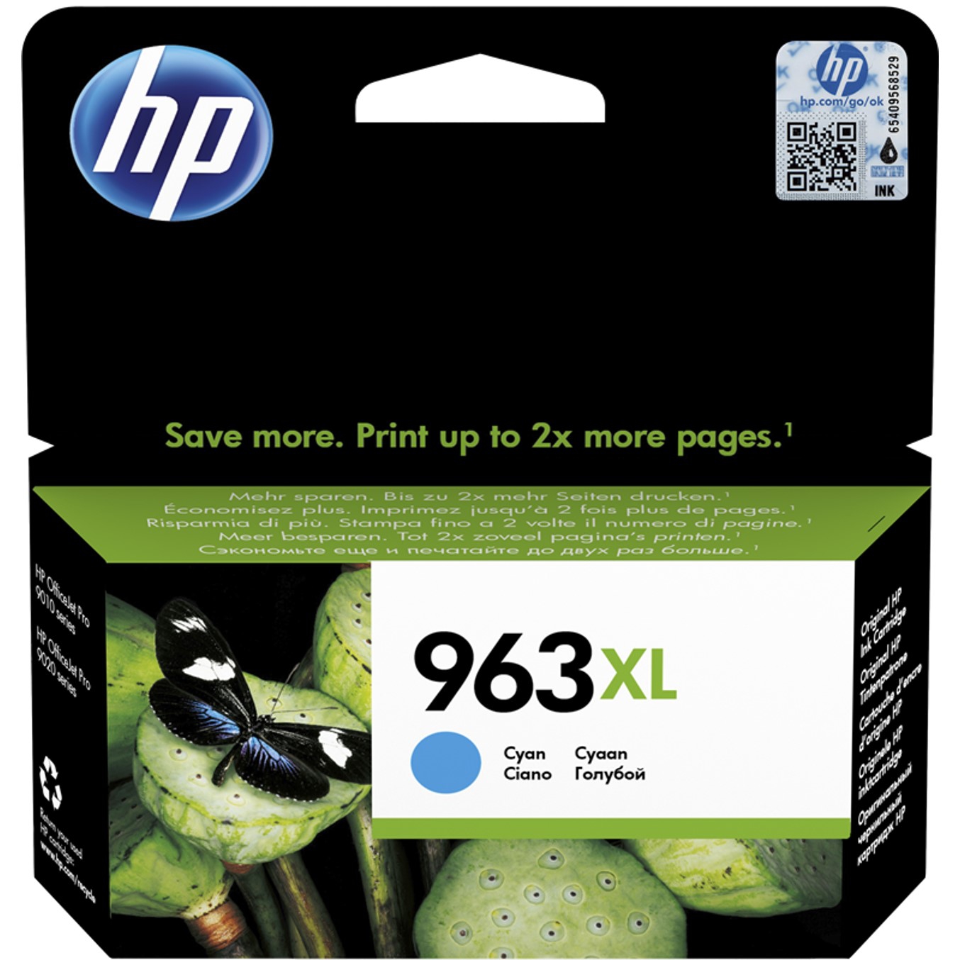 CARTUCHO TINTA HP 963XL 3JA27AE CIAN 23.25ML 1600 PAGINAS