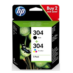 PACK 2 CARTUCHO TINTA HP 304 NEGRO Y COLOR 3720/ 3721/ 3722/ 3750/ 5030