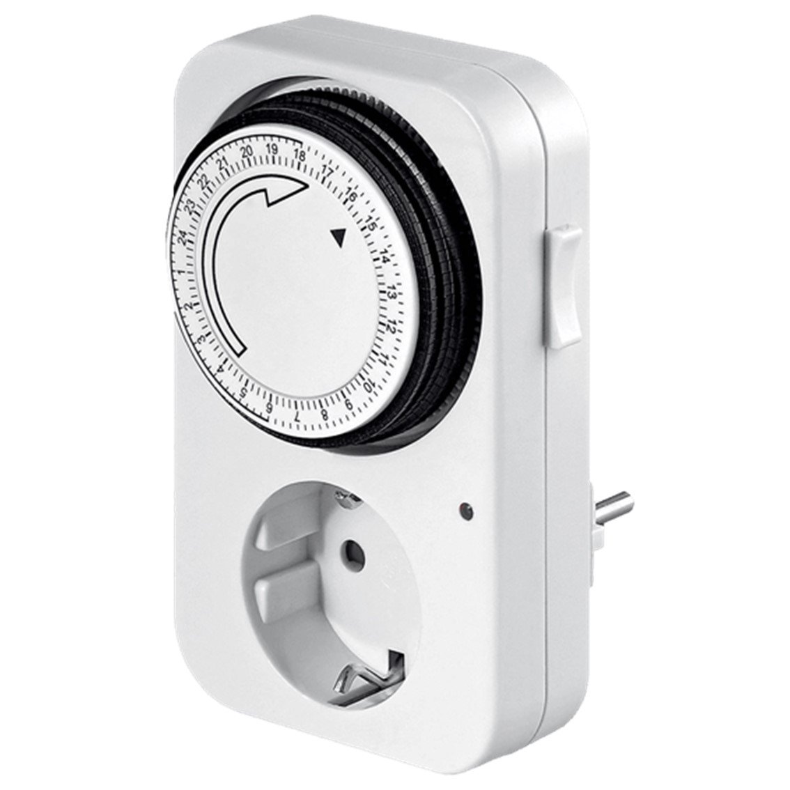 PROGRAMADOR SILVER ELECTRONIC ANALÓGICO/ 24 HORAS/ 3600W/ 250V/ 16A/ 50HZ/ IP 20/ AJUSTABLE 15 MINUTOS/ 24H NEGRO