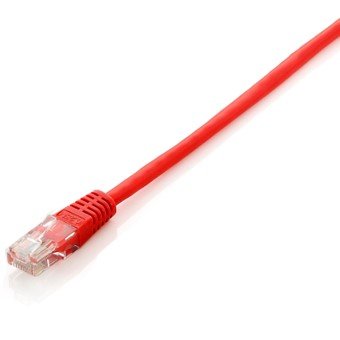 CABLE RED EQUIP LATIGUILLO RJ45 U/ UTP CAT6 0.25M ROJO