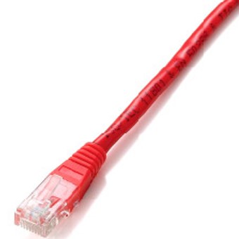 CABLE RED EQUIP LATIGUILLO RJ45 U/ UTP CAT6 0.5M ROJO