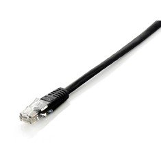 CABLE RED EQUIP LATIGUILLO RJ45 U/ UTP CAT6 0.5M NEGRO