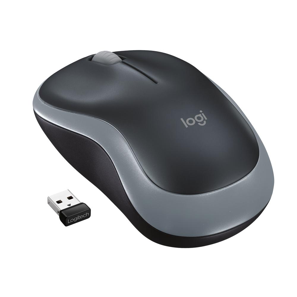 MOUSE RATON LOGITECH WIRELESS M185 OPTICO GRIS 2.4GHZ