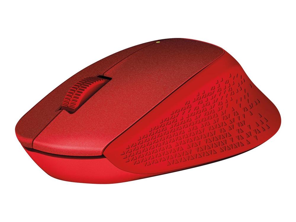 MOUSE RATON LOGITECH M330 OPTICO WIRELESS INALAMBRICO SILENT PLUS ROJO