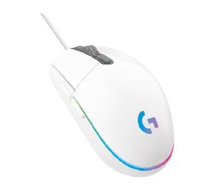 MOUSE RATON LOGITECH G203 LIGHTSYNC BLANCO GAMING 8.000 DPI 6 BOTONES