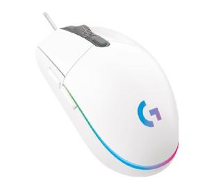 MOUSE RATON LOGITECH G102 LIGHTSYNC BLANCO GAMING 8.000 DPI 6 BOTONES