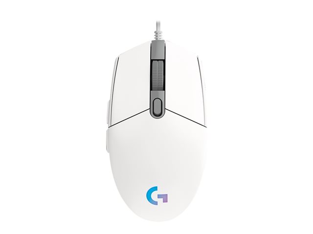 MOUSE RATON LOGITECH G102 LIGHTSYNC BLANCO GAMING 8.000 DPI 6 BOTONES