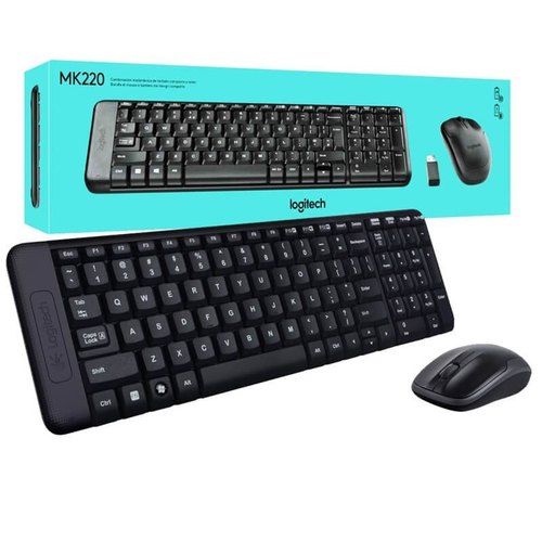 TECLADO + MOUSE LOGITECH MK220 WIRELESS INALAMBRICO INGLES (EEUU)