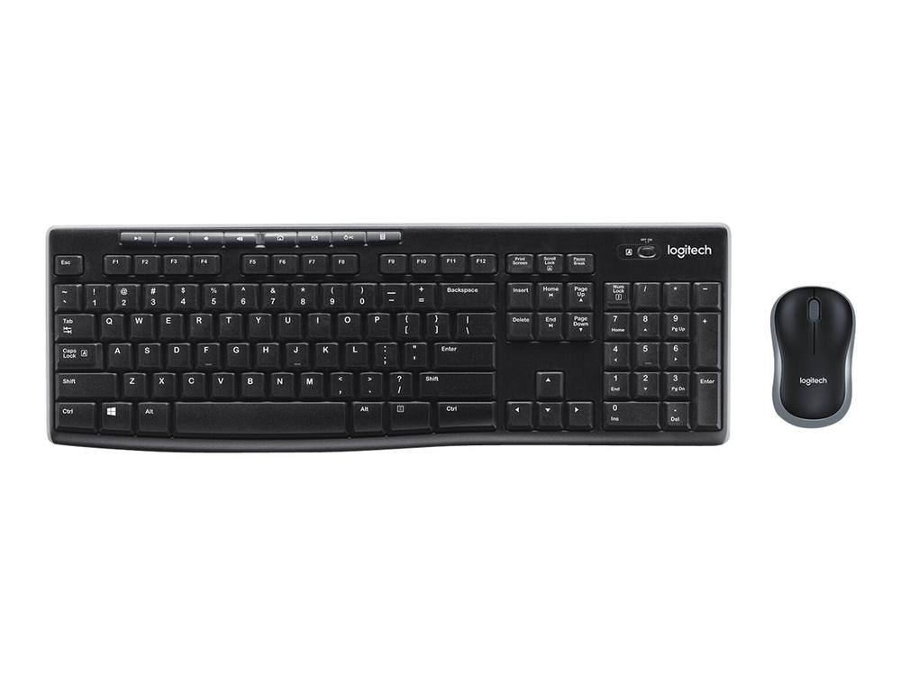 TECLADO + MOUSE LOGITECH MK270 OPTICO WIRELESS INALAMBRICO USB 2.0 NEGRO