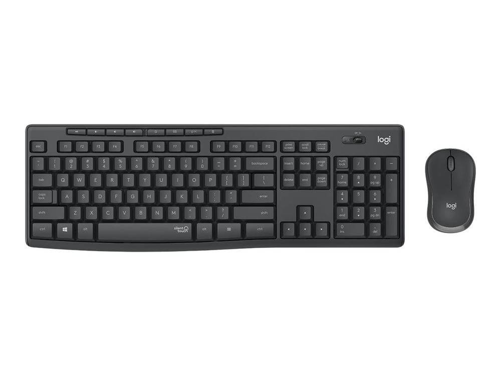 Teclado + mouse Logitech MK295 Silent negro wireles inalambrico