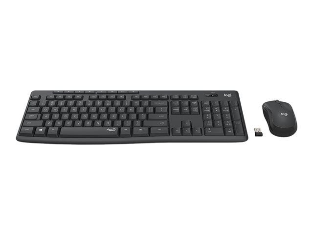 Teclado + mouse Logitech MK295 Silent negro wireles inalambrico