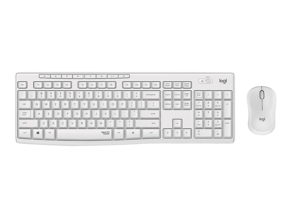 Teclado + mouse Logitech MK295 Silent blanco wireless inalambrico