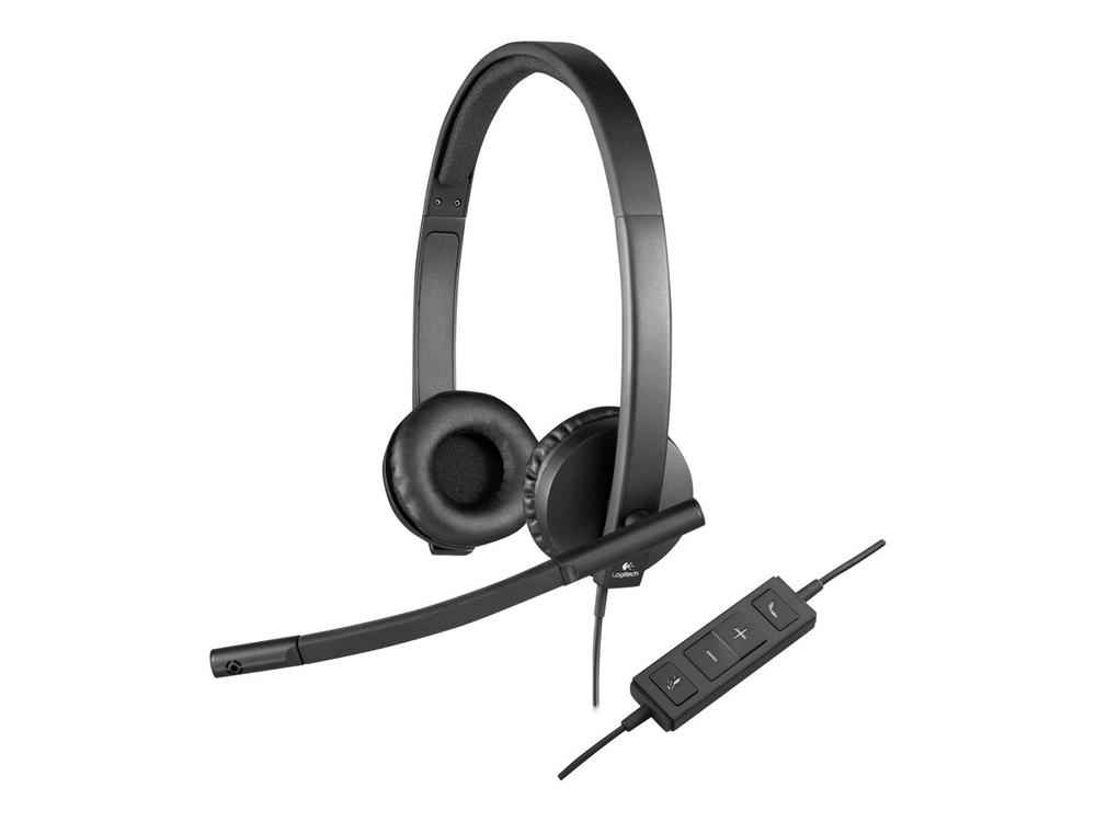 AURICULARES LOGITECH H570E CON MICROFONO/ STEREO DIADEMA/ USB