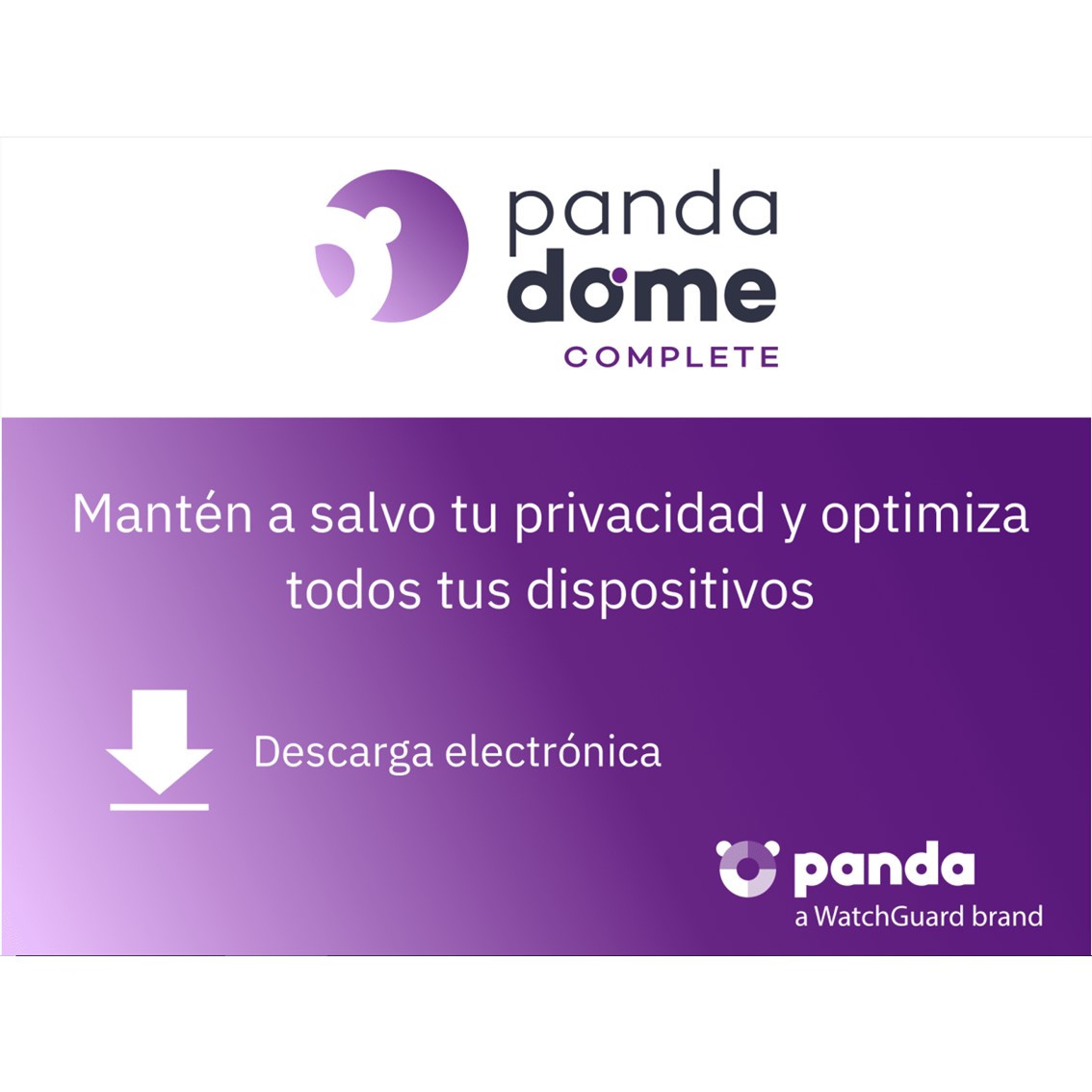 ANTIVIRUS PANDA DOME COMPLETE 5 DISPOSITIVOS 1 AÑO ESD LICENCIA ELECTRONICA