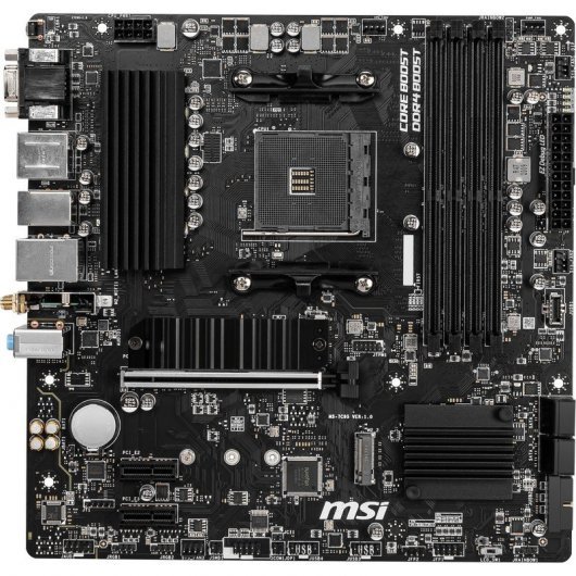 PLACA BASE MSI AMD B550M PRO-VDH WIFI AM4 / DDR4 X4 / MAX 128GB / 3200MHZ / DISPLAY PORT / HDMI / D-SUB / MATX