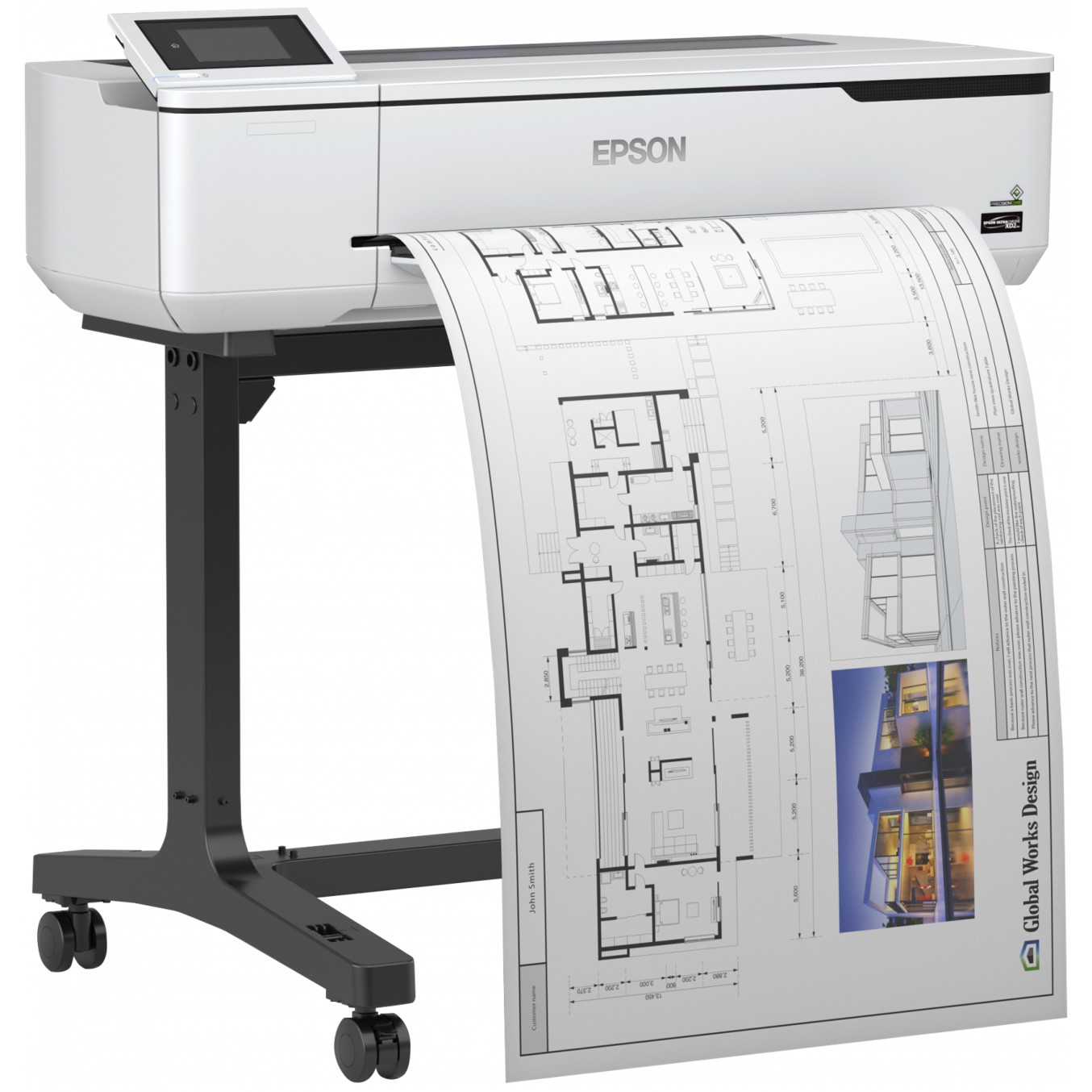PLOTTER EPSON SURECOLOR SC-T3100 A1 24"/ 2400PPP/ 1GB/ USB/ RED/ WIFI/ WIFI DIRECT/ PEDESTAL