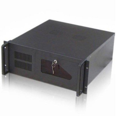 CAJA SERVIDOR TOOQ RACK 19" 4U 406 NEGRA SIN FUENTE VENTANA TRANSPARENTE