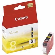 CARTUCHO TINTA CANON CLI8 AMARILLO 8ML PIXMA 4200/ 5200/ 6600/ MP500/ 800