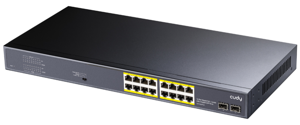 Cudy GS1020PS2 switch Gigabit Ethernet (10/100/1000) Energía sobre Ethernet (PoE) Negro