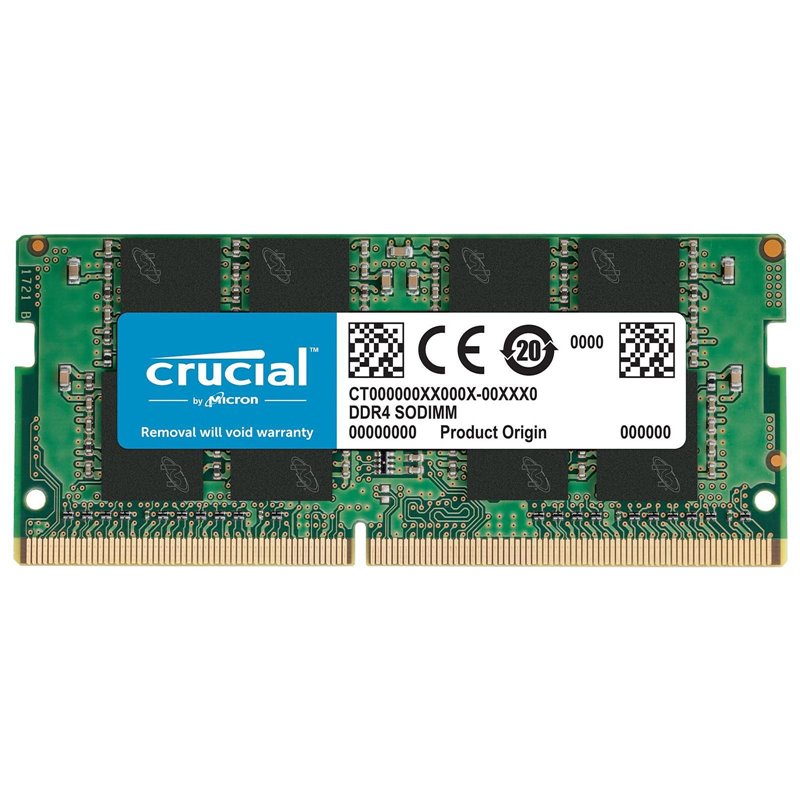 MEMORIA RAM DDR4 8GB CRUCIAL / SODIMM / 3200 MHZ / PC4 25600 CL22