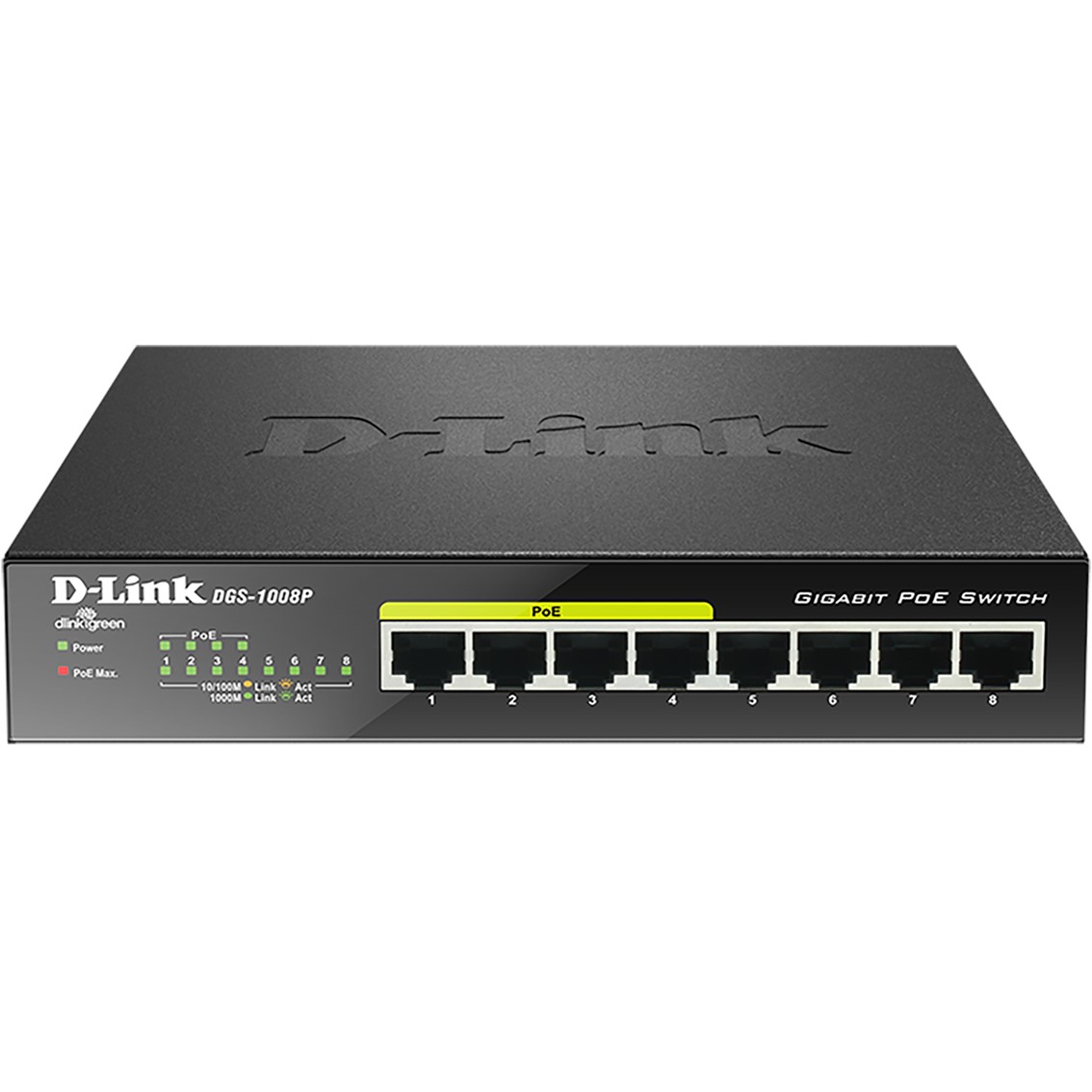 SWITCH 8 PUERTOS GIGABIT POE D-LINK