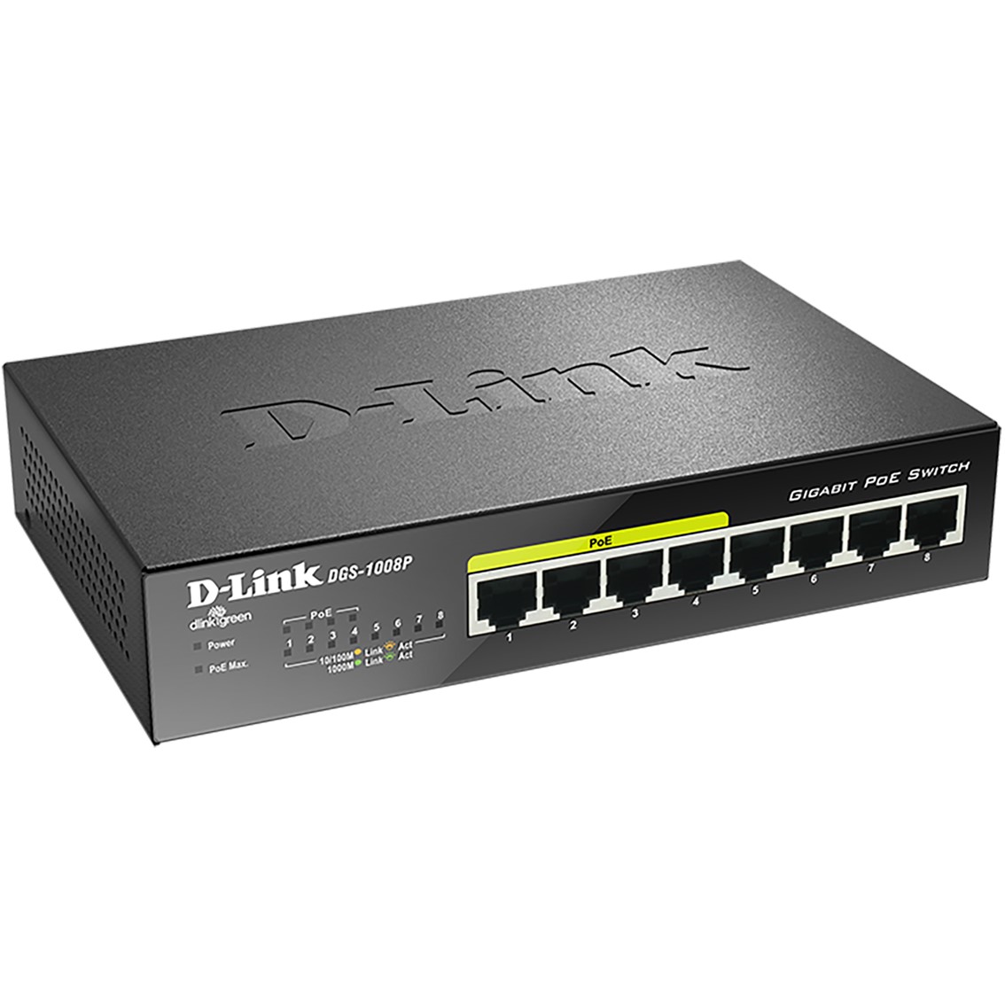SWITCH 8 PUERTOS GIGABIT POE D-LINK