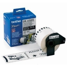 ETIQUETAS CINTA CONTINUA BROTHER BLANCA DK22205 62MM QL-500A QL-500BW QL-560 QL-570 QL-580N QL-1050