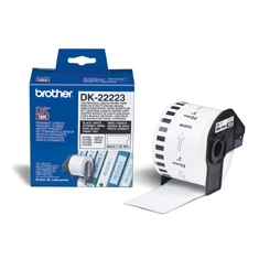 ETIQUETAS CINTA CONTINUA BROTHER BLANCA DK22223 QL-500A QL-500BW QL-560 QL-570 QL-580N QL-1050 QL-1060N