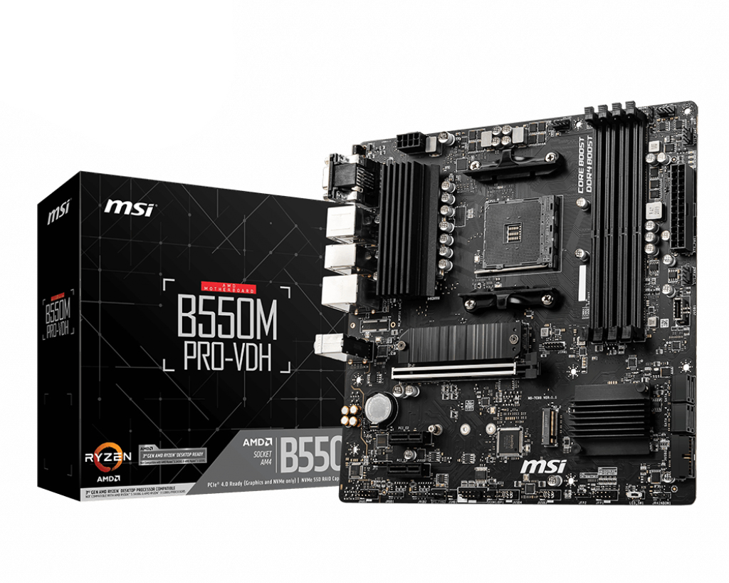 PLACA BASE MSI AM4 B550M PRO-VDH M-ATX