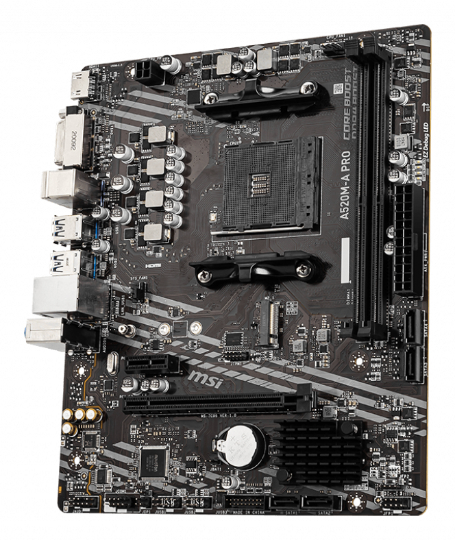 PLACA BASE MSI AM4 A520M-A PRO M-ATX DDR4
