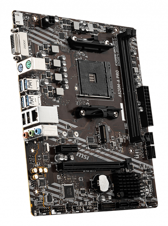 PLACA BASE MSI AM4 A520M-A PRO M-ATX DDR4