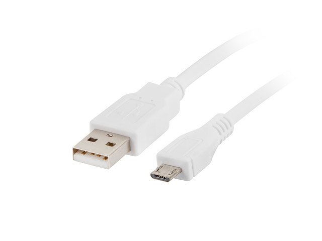 CABLE USB LANBERG 2.0 MACHO/ MICRO USB MACHO 1.8M BLANCO
