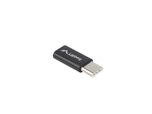 ADAPTADOR LANBERG USB 2.0 TIPO C MACHO/ MICRO-B HEMBRA NEGRO