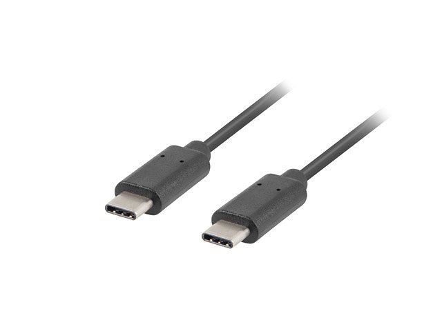 CABLE 2.0 LANBERG USB TIPO C MACHO/ USB TIPO C MACHO 1M NEGRO