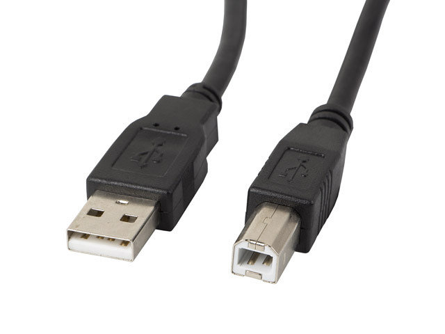 CABLE IMPRESORA LANBERG USB A - USB B MACHO / MACHO FERRITA NEGRO 0.5 M