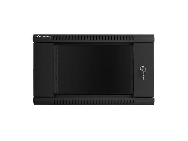 ARMARIO RACK LANBERG 6U 600X450X368 AUTO ENSAMBLADO 19" HASTA 60 KG NEGRO