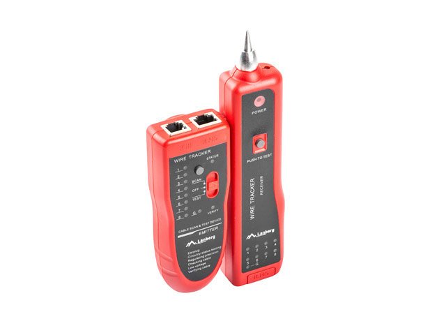 TESTER LANBERG CABLE RASTREADOR DE PARES RJ-45 RJ-12 RJ-11 COAXIAL