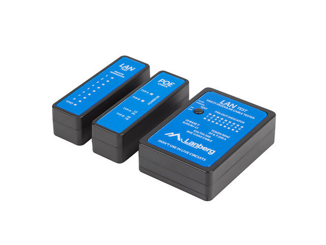TESTER POE LANBERG CABLE RJ45 RJ12 RJ11 COAXIAL