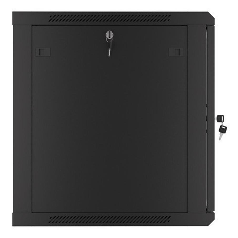 ARMARIO LANBERG MURAL RACK 19" 12U / 600X600 AUTO ENSAMBLADO NEGRO PUERTA DE CRISTAL