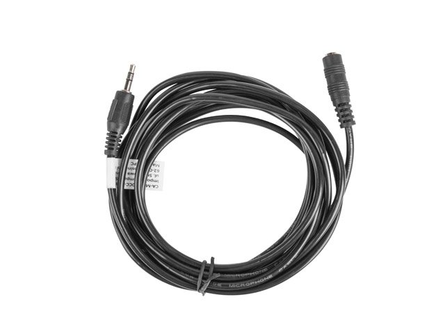 CABLE ESTEREO LANBERG JACK 3.5 MM MACHO/JACK 3.5MM HEMBRA 3M NEGRO