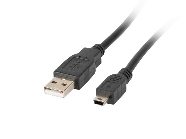 CABLE USB LANBERG 2.0 MACHO/ MINI USB MACHO 1.8M NEGRO