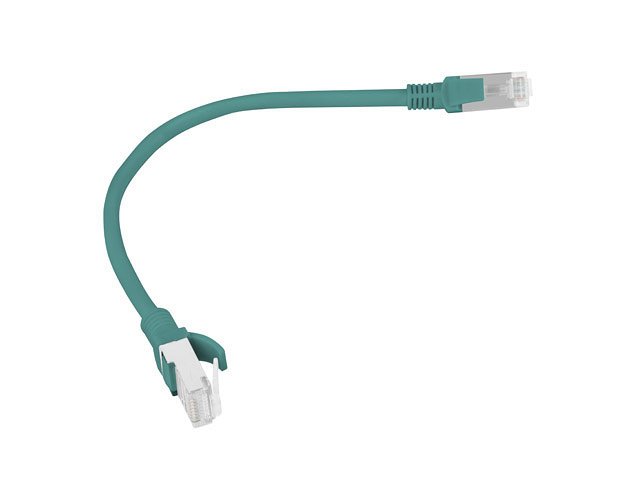 CABLE RED LANBERG LATIGUILLO CAT.6 UTP 0.25M VERDE FLUKE PASSED